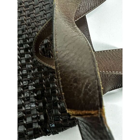 Shannon Diego Woven Leather Shoulder Bag Brown Made in Brazil See Description - Picture 8 of 14